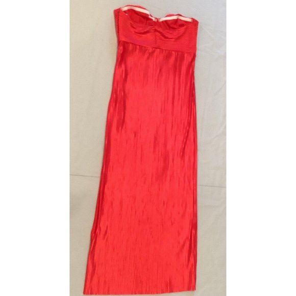 NEW Hello Molly Dress Size Large Red Strapless Long Chase The Blues Wedding - Picture 12 of 16